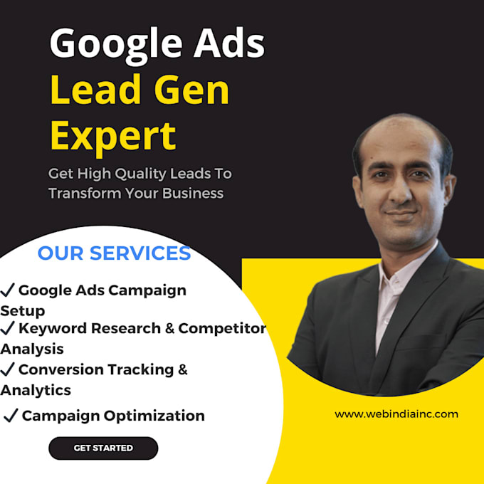 Gig Preview - Setup and manage google ads campaigns for lead gen business