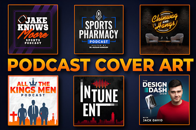 Bestseller - do unique podcast cover art or podcast logo design within 18 hrs