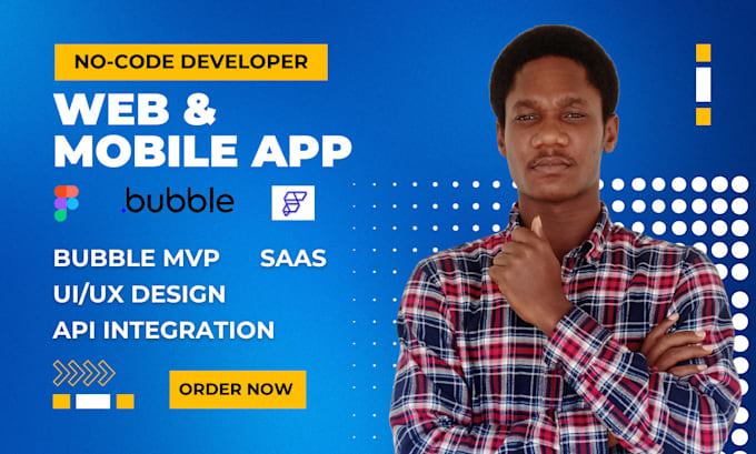 Gig Preview - Do bubble io app bubble io saas bubble mvp adalo flutterflow bubble io developer