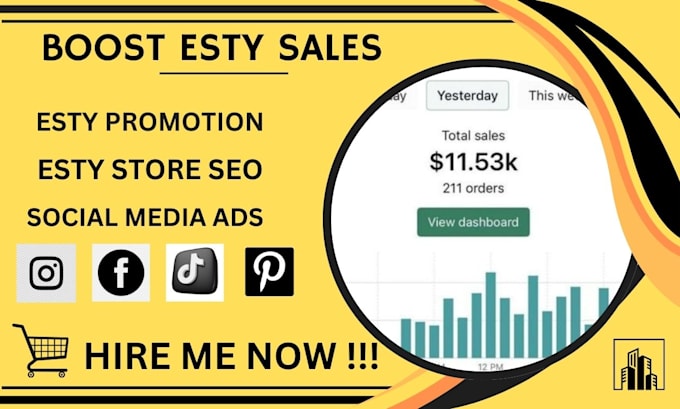 Gig Preview - Optimize esty traffic, esty promotion, esty sales, for esty shop