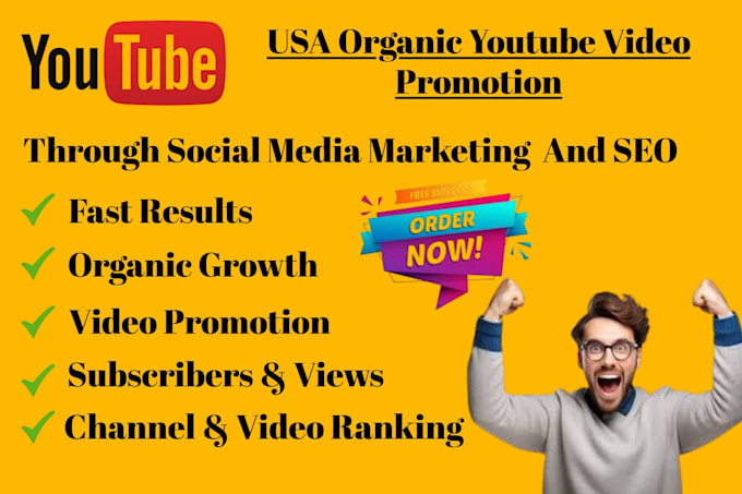 Gig Preview - Do youtube channel promotion USA subscription video growth for monetization