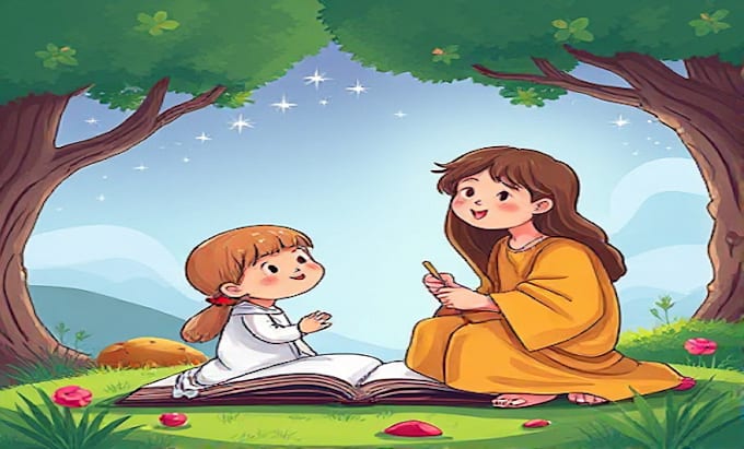 Bestseller - create biblical stories christian children stories custom illustrations