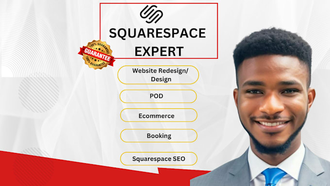 Gig Preview - Do squarespace website redesign design  squarespace booking squarespace SEO pod