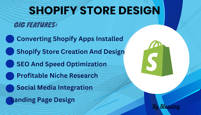 Gig Preview - Create shopify store, design dropshipping website and redesign ecommerce store