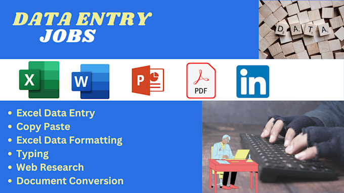 Gig Preview - Provide perfect data entry, web research and copy paste