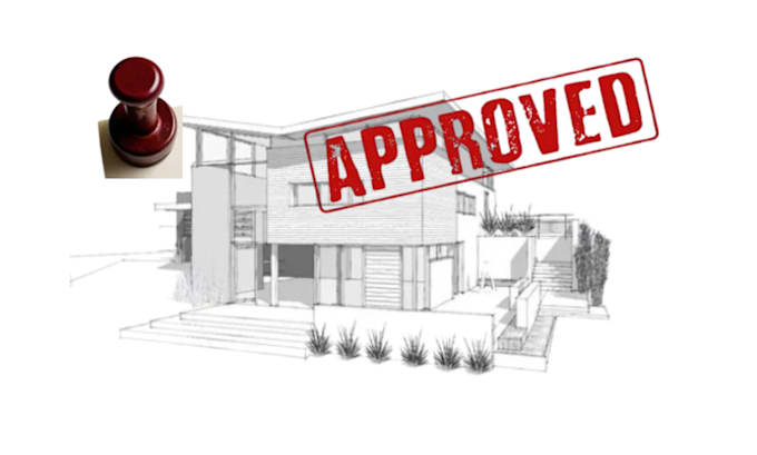 Gig Preview - Do city permit approval stamp for architectural floor plan