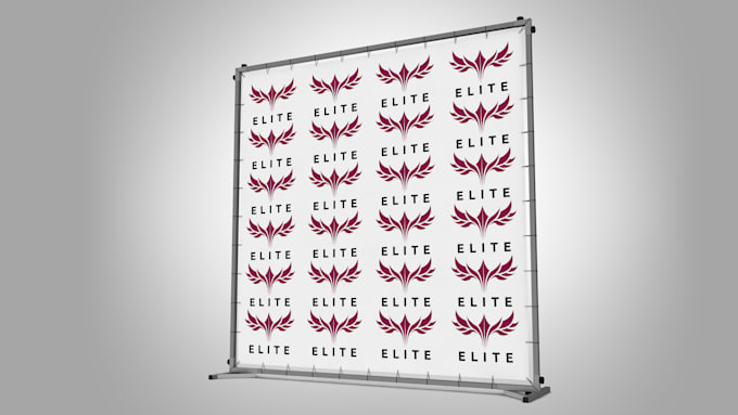 Bestseller - design backdrop step and repeat banners from your logo