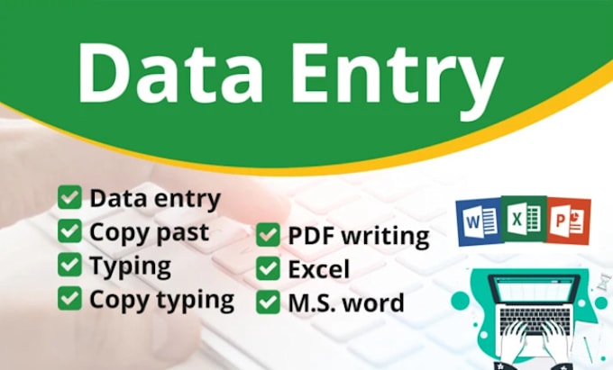 Bestseller - do simple data entry PDF to excel word google sheets