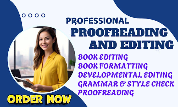 Gig Preview - Be your proofreading, novel, developmental editing, manuscript, beta reader, KDP