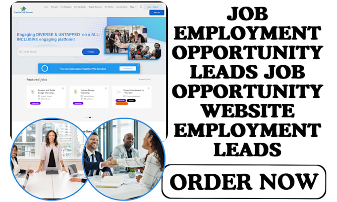 Gig Preview - Generate job employment opportunity leads opportunity website employment leads