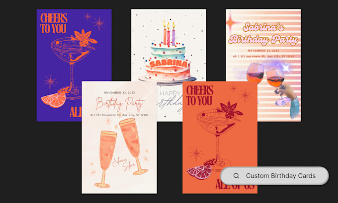 Gig Preview - Design personalized birthday cards for any occasion