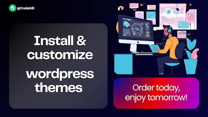 Gig Preview - Do wordpress theme installation and customization