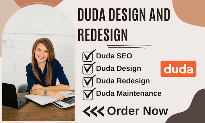 Gig Preview - Design and redesign a website using duda website builder