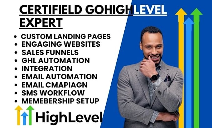 Bestseller - build gohighlevel landing page gohighlevel website sales funnel ghl automation