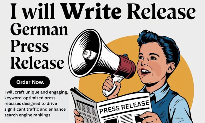 Gig Preview - Write a 1000 words german press release and publish on premium sites