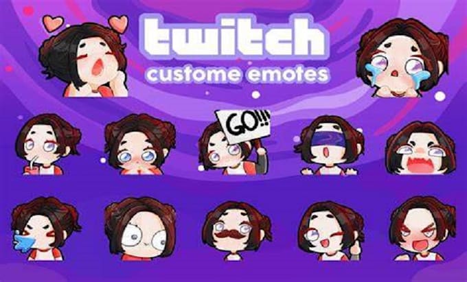 Gig Preview - Create awesome twitch emotes, chibi twitch emotes and badges in bulk for you