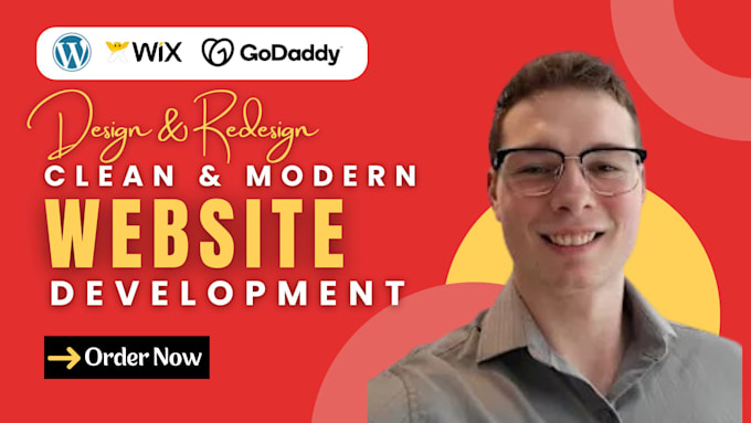 Gig Preview - Custom website development landing page design wix website design and redesign