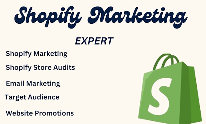 Gig Preview - Do shopify marketing shopify promotion boost shopify sales ecommerce marketing