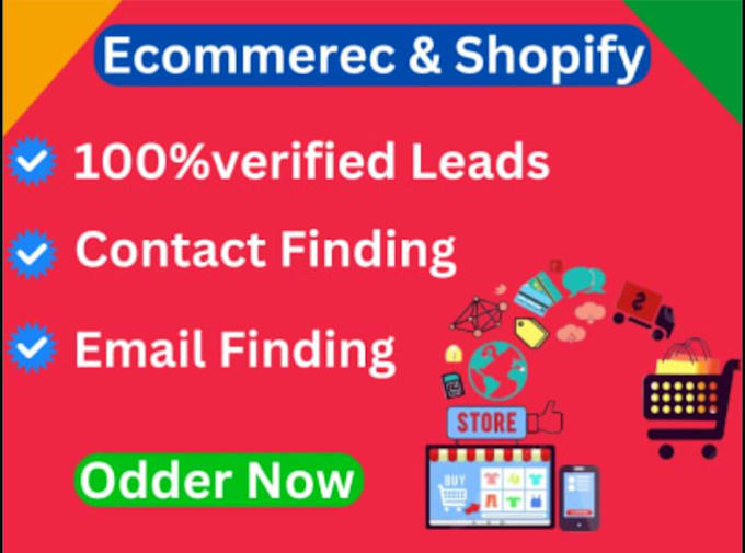 Gig Preview - Do shopify lead generation, ecommerce leads, shopify ecommerce leads, loan leads