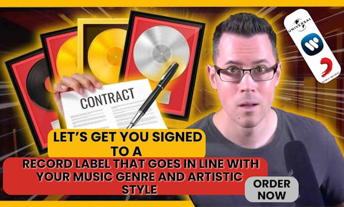 Gig Preview - Secure you a record label signing deal after record labels music submission