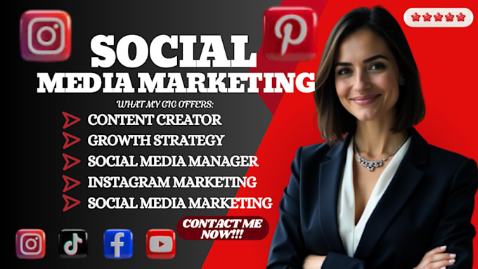 Gig Preview - Do social media marketing manager and content creator