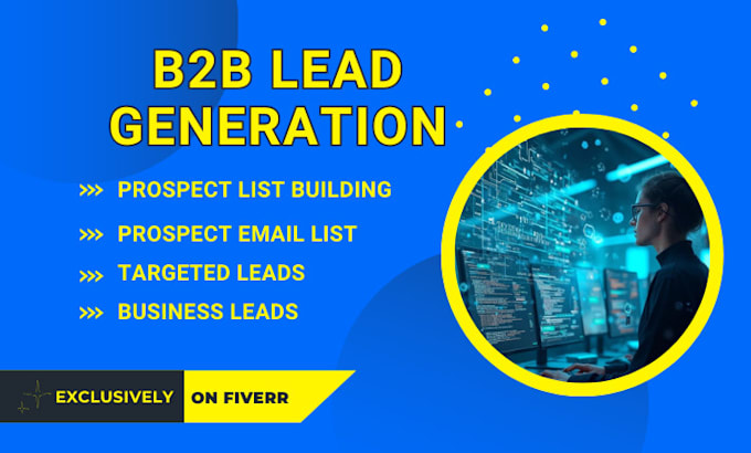 Gig Preview - Do b2b lead generation and find valid emails from linkedin