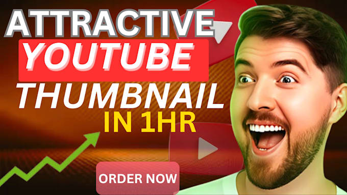 Gig Preview - Design an amazing and eye catchy youtube thumbnail design in 1hour