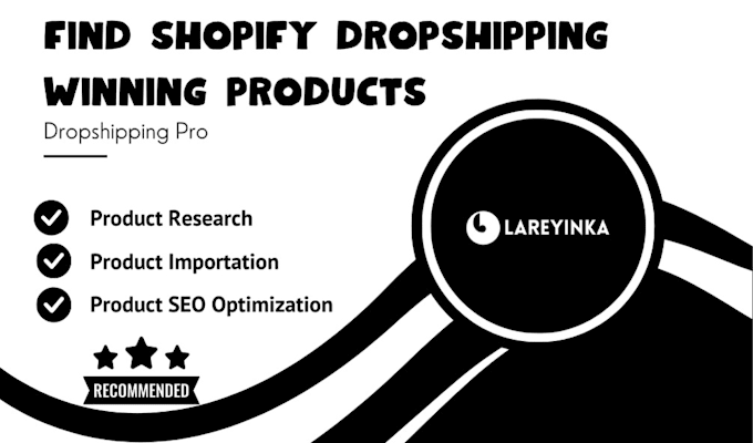 Gig Preview - Find shopify dropshipping winning products for your dropshipping store