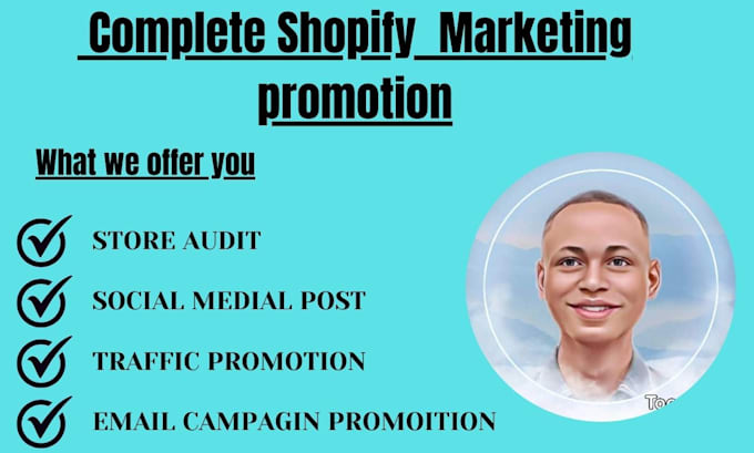 Gig Preview - Do ecommerce shopify marketing promotion, boost shopify sales