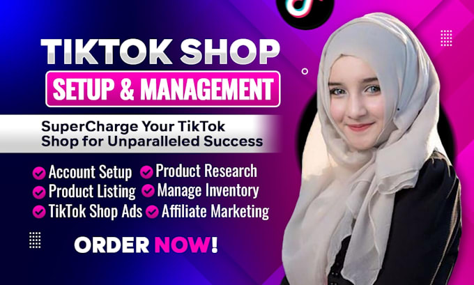 Gig Preview - Setup tiktok shop, manage tiktok shop ads and affiliate marketing