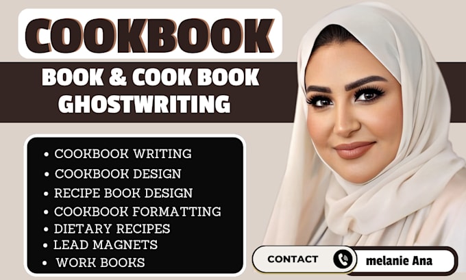 Gig Preview - Write recipes cookbook stunning for cookbook design cookbook formatting ebook