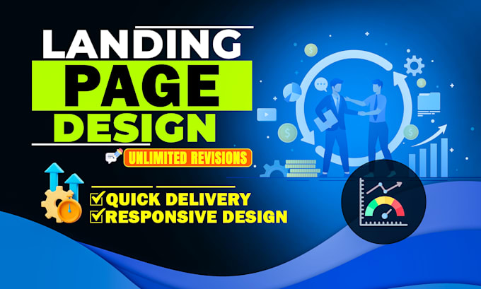 Gig Preview - Design responsive html high converting landing page, html squeeze page design