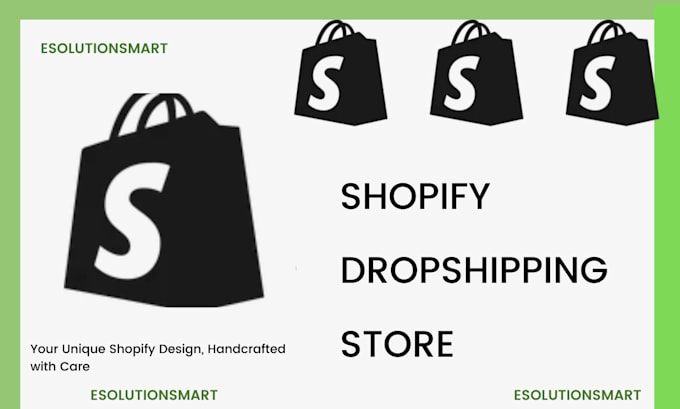 Gig Preview - Create automated shopify dropshipping store, shopify website