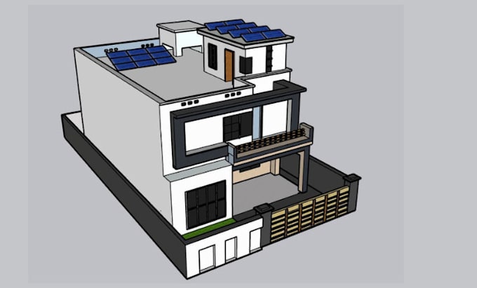 Gig Preview - Do 2d and 3d floor plan and designs with sketchup