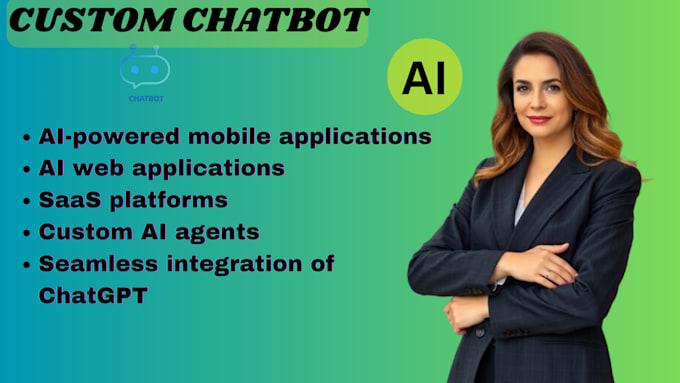 Gig Preview - Build ai chatgpt mobile app ai web application ai saas ai agent ai app developer