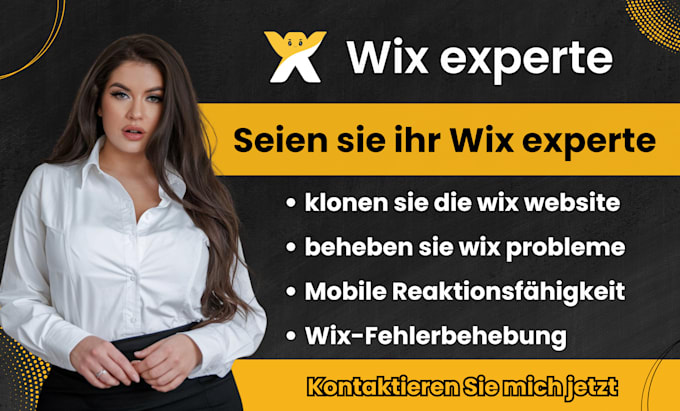 Gig Preview - Seien sie ihr wix experte, klonen sie die wix website, beheben sie wix probleme