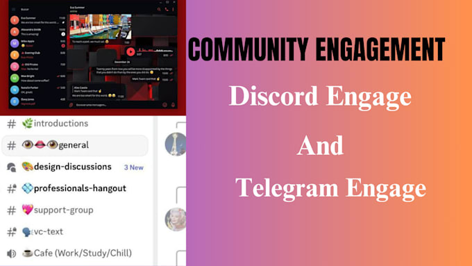 Gig Preview - Chat in your discord server telegram chat discord chatter telegram chatter