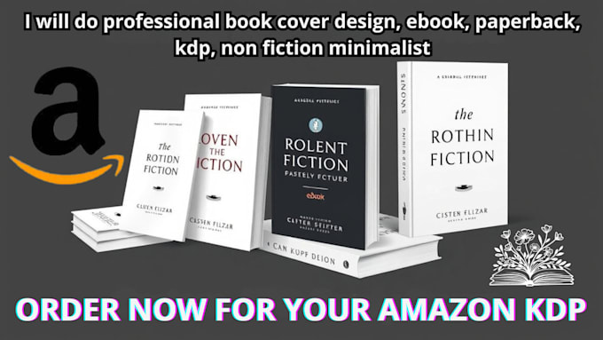 Gig Preview - Do professional book cover design, ebook, paperback, kdp, non fiction minimalist