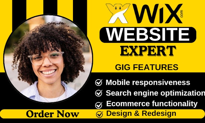 Gig Preview - Redesign wix website wix ecommerce wix studio wix online wix shop seo wix clone