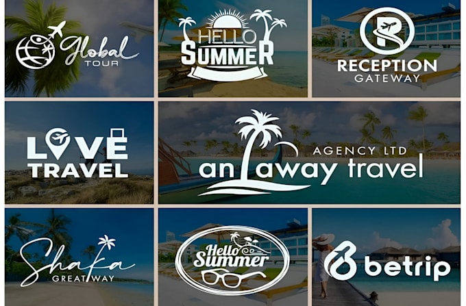 Gig Preview - Do modern travel, vacation, hotel and adventure logo or any graphics design