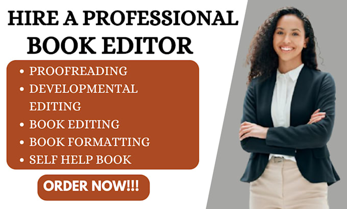 Gig Preview - Be your book editor developmental editor self help and book formatting