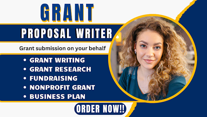 Gig Preview - Do nonprofit grant writer, proposal research, grant application, grant writing