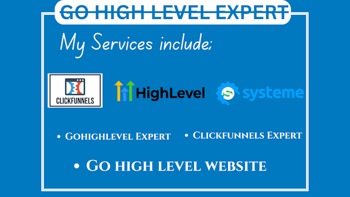 Gig Preview - Clone gohighlevel ghl expert, ghl website, click funnel and kajabi expert