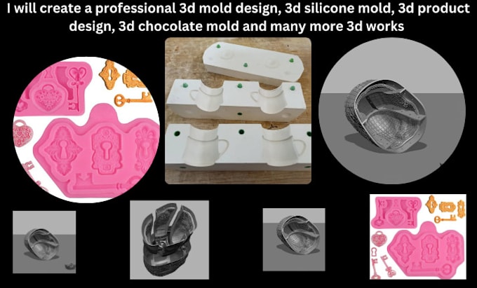 Gig Preview - 3d mold chocolate mold product mold cookies mold ice cream mold silicone mold