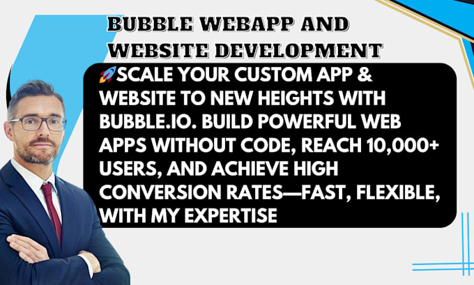 Gig Preview - Be your bubble io developer web app developer bubble io apps