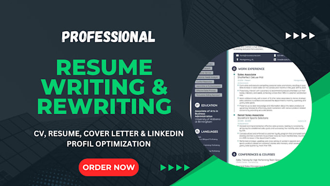 Gig Preview - Write, edit your CV, resume, cover letter linkedin profile optimization