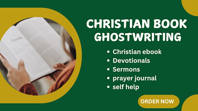 Gig Preview - Ghostwrite christian book daily devotional ebook writing prayer journal KDP