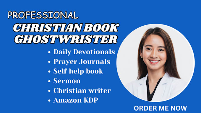 Bestseller - christian ghost book writer prayer journal design daily devotional selfhelp book