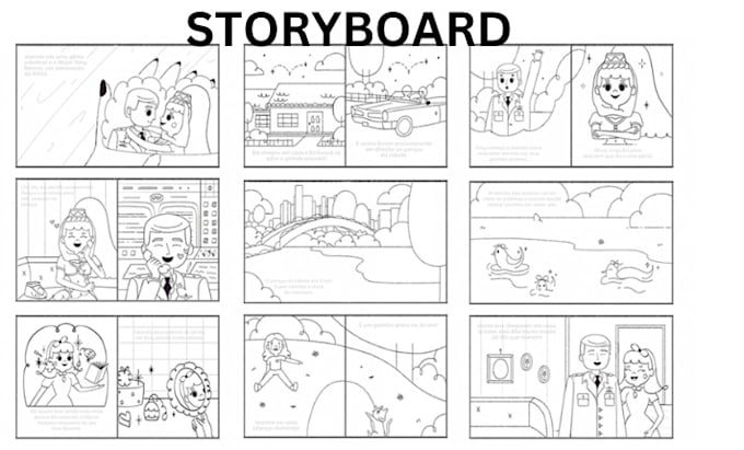 Gig Preview - Create professional storyboard illustration for film, animation or ads