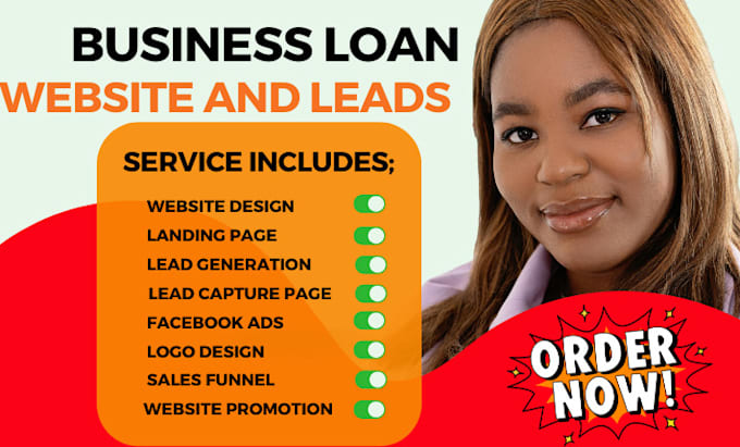 Bestseller - business loan leads business website business loan landing page